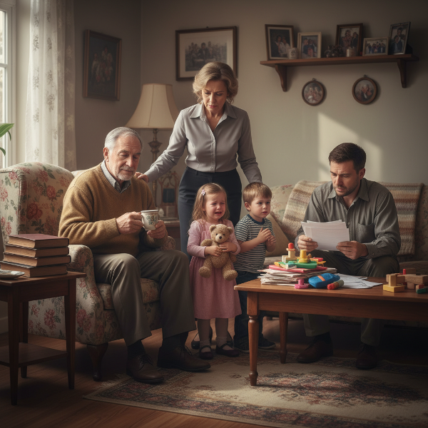 رجل متقاعد محاصر بين مسؤوليات أسرته الموسعة، يحاول إيجاد التوازن بين رغبته في الهدوء وواجبه تجاه ابنه العاطل عن العمل وأحفاده.