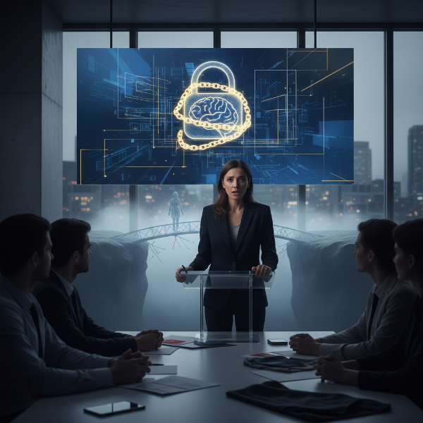 Интровертна дизайнерка изпитва парализиращ страх преди важна среща, докато се бори с вътрешния си критик и желанието за професионален растеж.