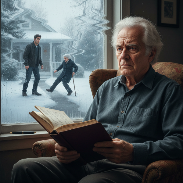 一位退休教师被四十年前的目睹事件困扰，梦境与现实交织，展现迟发性创伤与寻求缓解的过程。