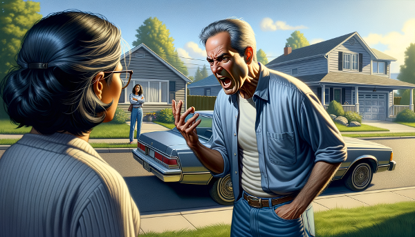 退休后易怒的61岁男性，因停车问题对邻居发火，在家烦躁失眠，寻求情绪控制。