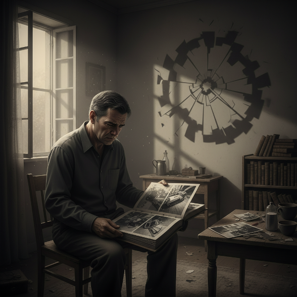 Ένας άντρας αντιμετωπίζει το τραύμα ενός παλιού ατυχήματος, παγιδευμένος σε έναν κύκλο άγχους και αναζήτησης ανακούφισης, ενώ αναζητά μια διέξοδο.