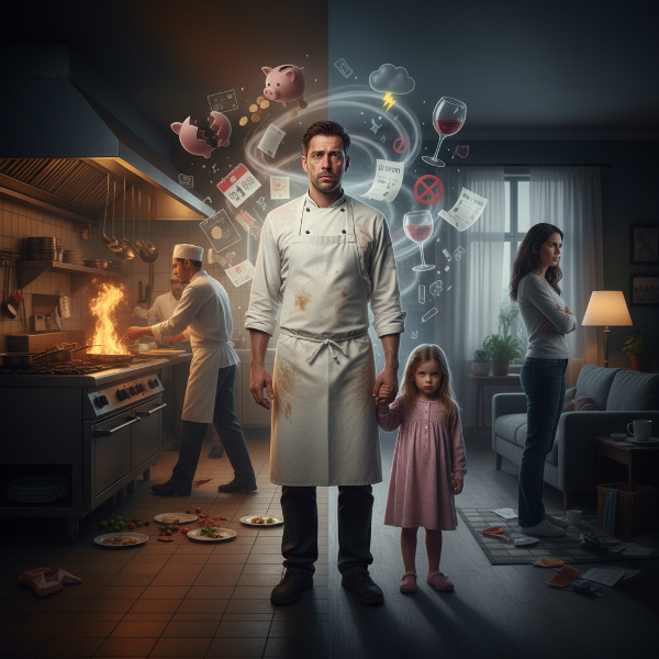 Ένας κουρασμένος άντρας νιώθει διχασμένος ανάμεσα στις πιέσεις της δουλειάς του σε εστιατόριο και τη τεταμένη οικογενειακή του ζωή, ενώ προσπαθεί να διατηρήσει τη σύνδεση με την κόρη του.