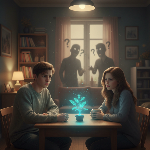 Ένας νεαρός άνδρας με τη φίλη του σε μια ρουτίνα σκηνή, με στοιχεία που υποδηλώνουν κοινωνική φοβία και την προσπάθεια για αναζωπύρωση της σχέσης.