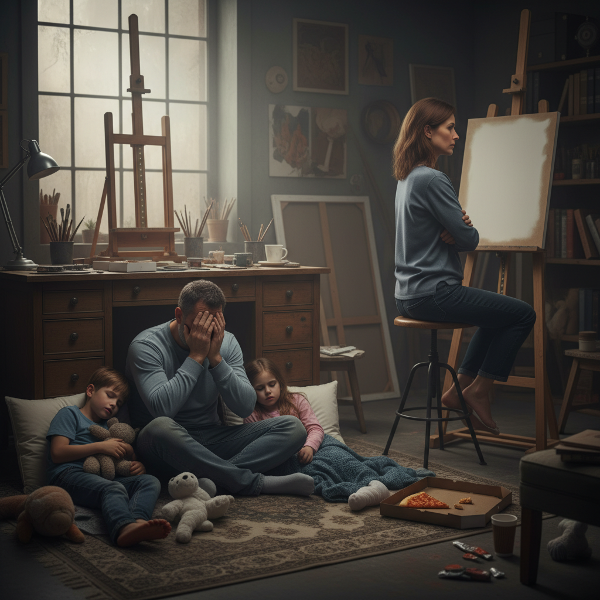 Un psicólogo agotado intenta mediar entre su esposa emocionalmente distante y dos niños adoptados con síntomas de trauma, en un ambiente familiar tenso.