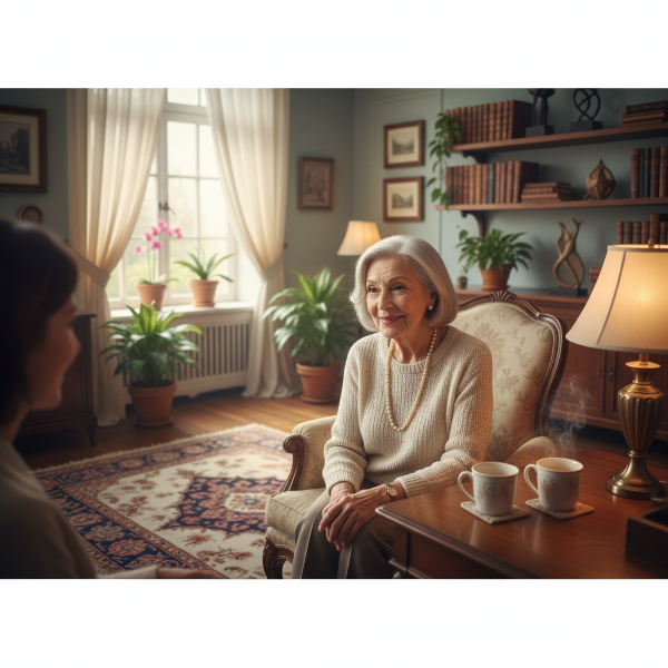 Una psicóloga experimentada ofrece un espacio seguro de escucha y reflexión en un entorno tranquilo.