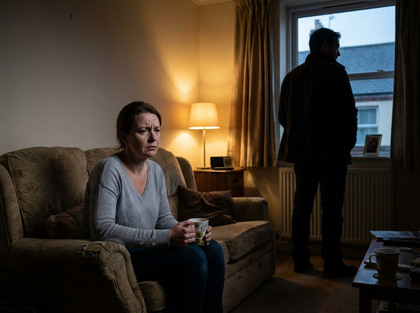 Egy nő érzelmi távolságot és gaslighting-ot tapasztal hosszú házasságában, miközben a férje a munkahelyi stressz hatása alatt áll.