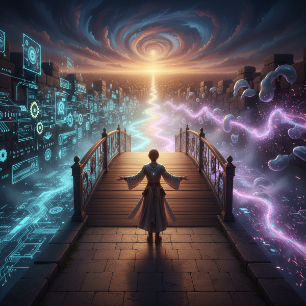 An illustration of three distinct paths representing analytical, intuitive, and adaptive decision-making styles converging at a crossroads.