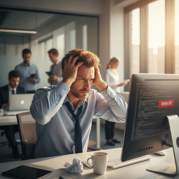 Un consulente psicologico in crisi di mezza età, circondato da un ambiente lavorativo stressante, mentre cerca chiarezza interiore.
