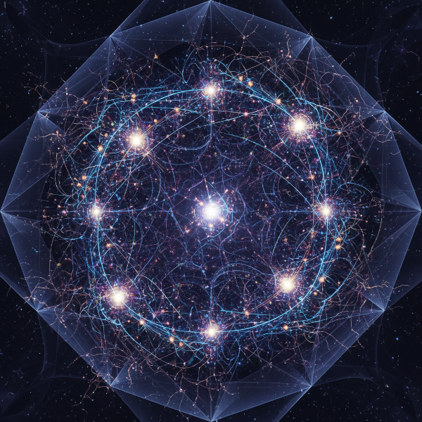 Et abstrakt bilde av et glødende nevralt nettverk som symboliserer kognitiv prosessering og mentale operasjoner.