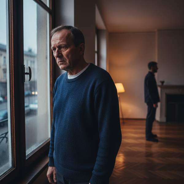 O imagine care ilustrează tensiunea și neliniștea din relația lui Mircea, cu simboluri ale căldurii și răcelii emoționale.