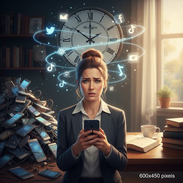 O psihologă se confruntă cu dependența de telefon, între haosul tehnologiei și liniștea offline.