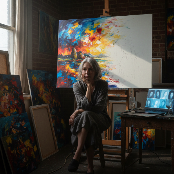 ஒரு கலைஞர் தனது கண்காட்சிக்குப் பின் ஏற்பட்ட வெறுமை உணர்வையும், கலைப்படைப்புகள் வெறுமையாக மாறும் கனவுகளையும் சிந்தனையோடு எதிர்கொள்கிறார்.