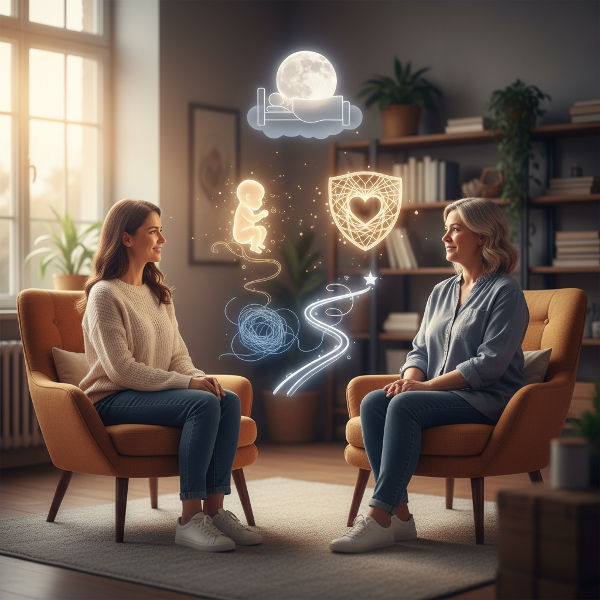 உளவியலாளர் ஒளி, சுதாவுக்கு பிரசவத்திற்குப் பின் ஏற்பட்ட மனநிலை மாற்றங்கள், தூக்கமின்மை மற்றும் தனிமை ஆகிய சவால்களை சமாளிக்க உதவும் ஆலோசனையை வழங்குகிறார். படம் சிகிச்சையின் வழியாக நம்பிக்கை மற்றும் சமநிலையை நோக்கிய பயணத்தை சித்தரிக்கிறது.