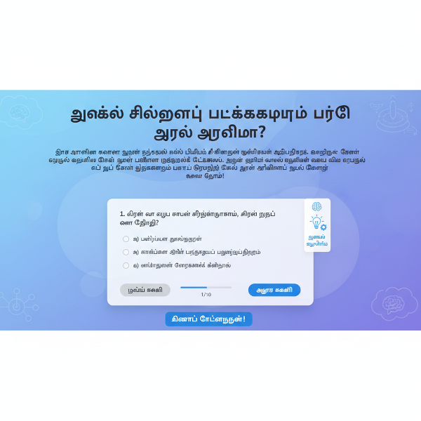 உங்கள் சிந்தனைப் பழக்கங்களை மதிப்பிடும் ஒரு ஆன்லைன் சோதனை.