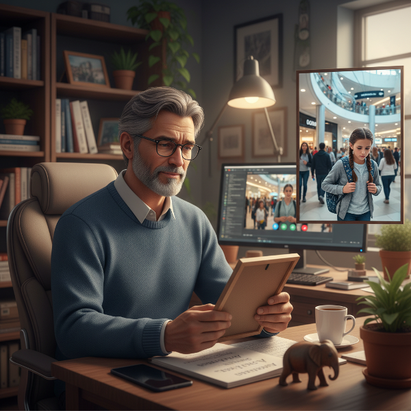 ภาพพ่อที่รับเลี้ยงลูกสาววัย 12 ขวบซึ่งมีอาการกลัวชุมชน กำลังพยายามสร้างความไว้วางใจและหาวิธีช่วยเหลือเธอจากภายในบ้านที่ปลอดภัย