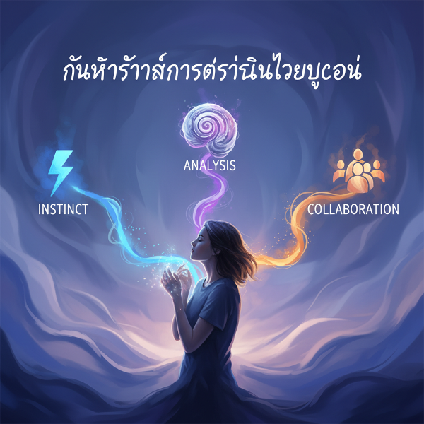 ภาพประกอบการทดสอบค้นหาสไตล์การตัดสินใจ 3 แบบ