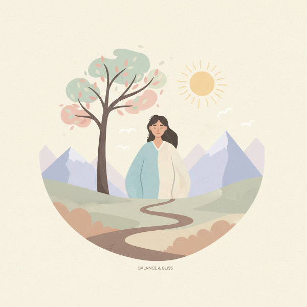 ภาพสัญลักษณ์แห่งความสมดุลและการเติบโตภายใน