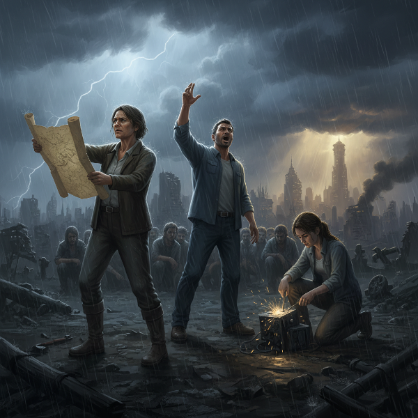 ภาพผู้นำสามสไตล์ในสถานการณ์วิกฤต