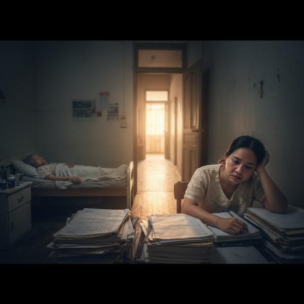 Isang guro na nakakaranas ng burnout dahil sa trabaho at pag-aalaga sa may sakit na ina, ngunit may pag-asa pa.