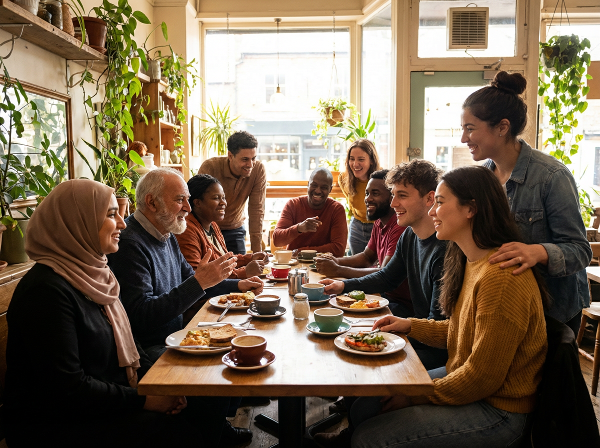 Isang larawan ng mga taong nagkakaisa at nagkakaunawaan, na sumisimbolo sa malusog na relasyon at empatiya.