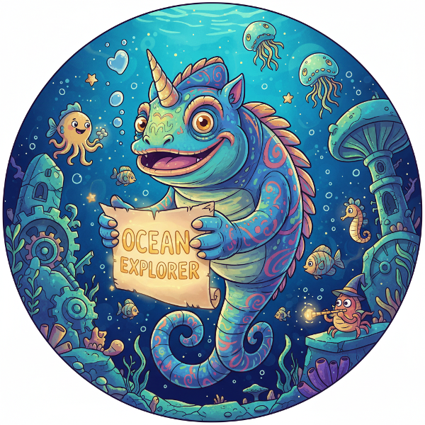 Efsanevi deniz canavarınızı keşfedeceğiniz eğlenceli bir kişilik testinin görseli.